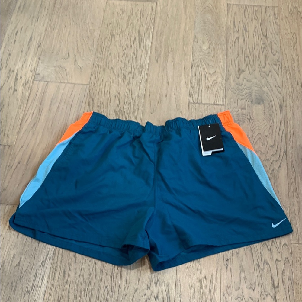 NWT Nike Mens Current Volley Swim Bottom Board Blue Shorts Size XL